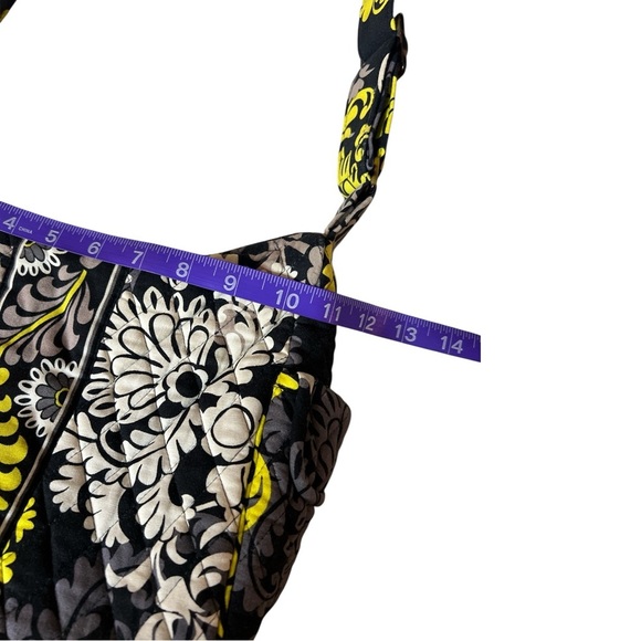 Vera Bradley Hipster Crossbody Bag Blue Green Baroque Floral Adjustable Strap - Picture 9 of 10